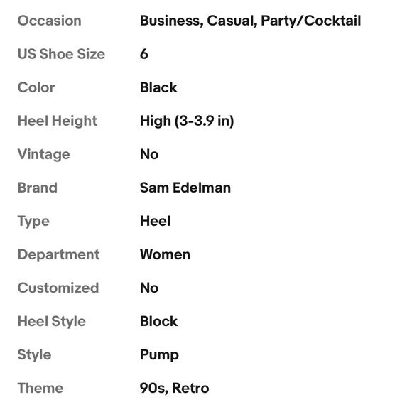 New with box Sam Edelman Leather Pump Shoes 6 - Picture 12 of 13